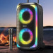 اسپیکر پرتابل کارائوکه Remax RB-X2 با میکروفون و چراغ RGB